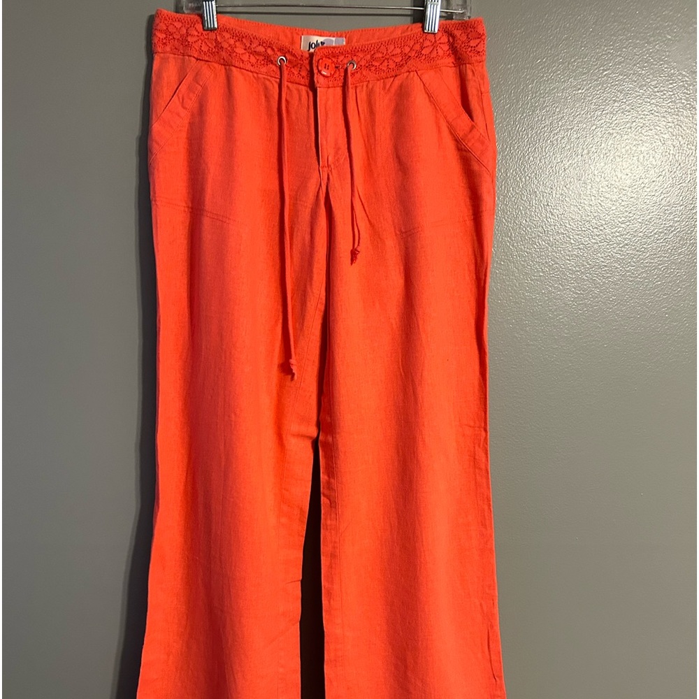 Jolt women’s linen pants, size 7,‎ wide leg